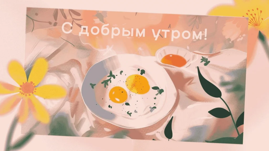Тренды в дизайне открыток с добрым утром